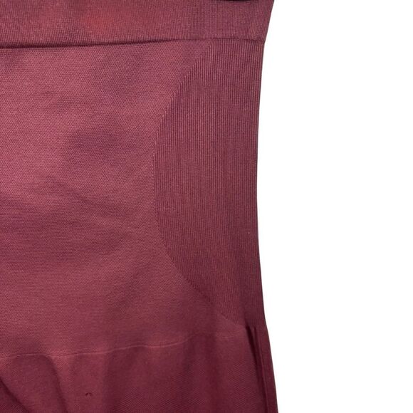 Ladies Shapermint High-Waisted Burgundy Shape wear Leggings‎ Size Medium - Picture 3 of 11